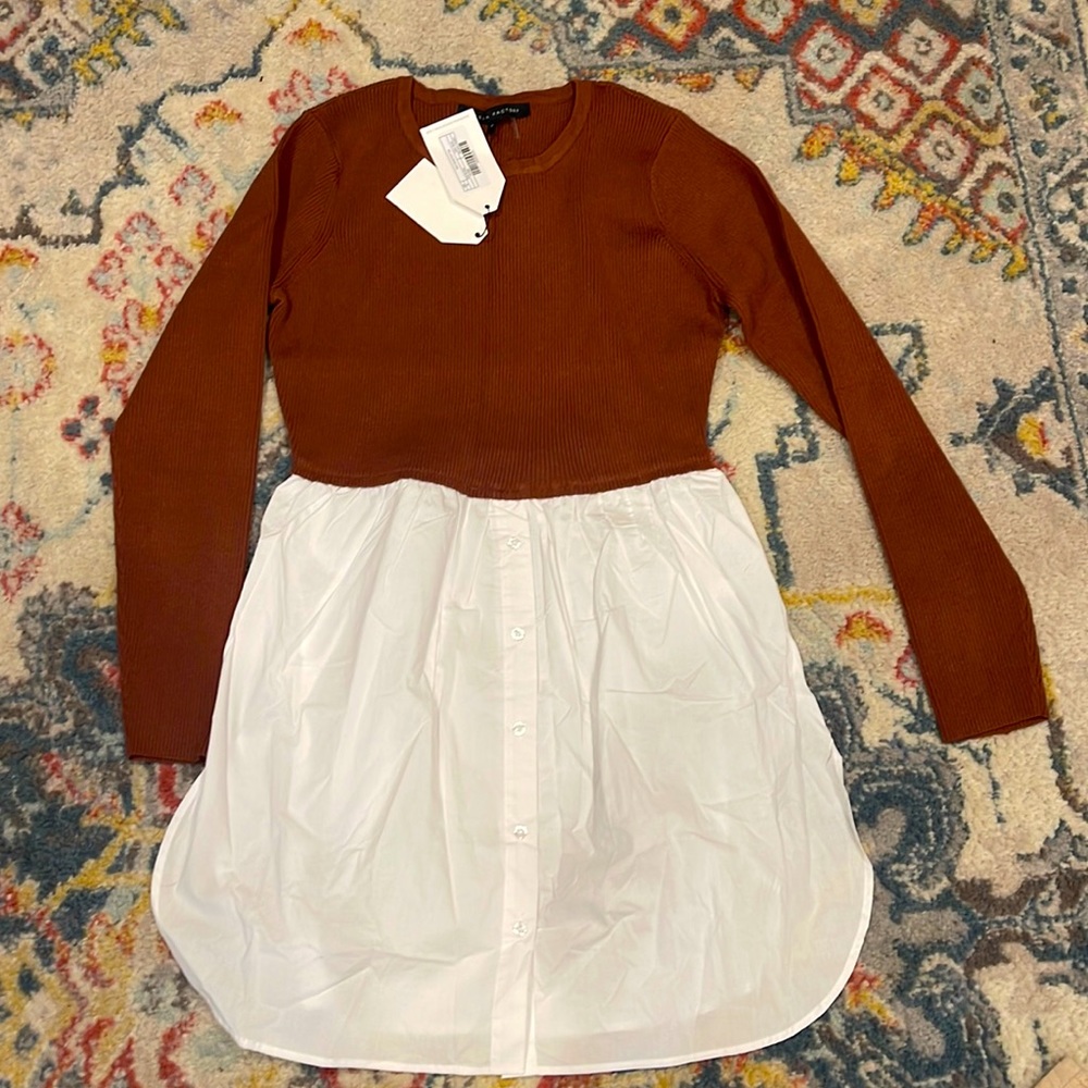 Brand new with tags. English factory Long shirt dress